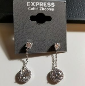 Express Cubic Zirconia Dangling Earrings